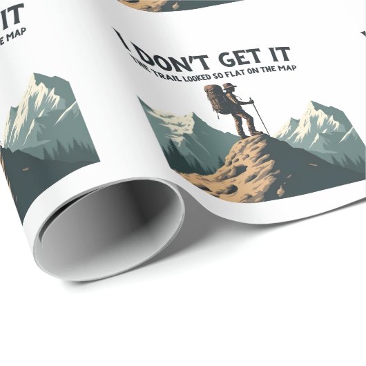 Ich lasse es nicht, dass der Weg so flach zum Wand Geschenkpapier (Rolleneckpunkt)