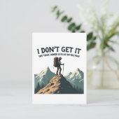 Ich lasse es nicht, dass der Weg so flach zum Wand Postkarte (Stehend Vorderseite)