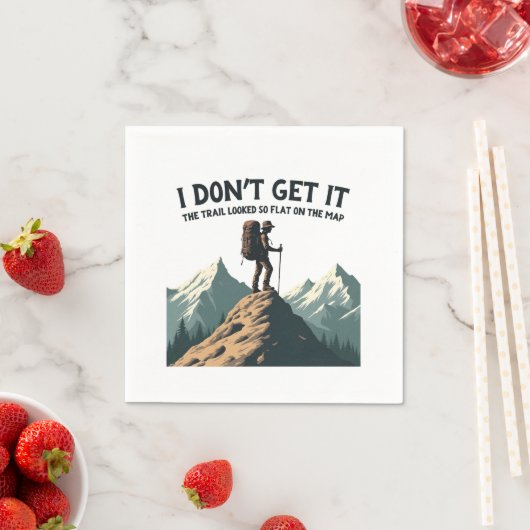 Ich lasse es nicht, dass der Weg so flach zum Wand Serviette (Beispiel)