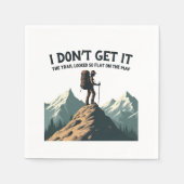 Ich lasse es nicht, dass der Weg so flach zum Wand Serviette (Vorderseite)