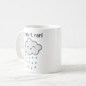 Ich lasse es niedliche Sturm-Wolke regnen Kaffeetasse (Vorderseite Links)