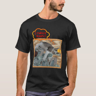 Ich lasse es regnen Rainmaker Cat Money Grafik T-Shirt