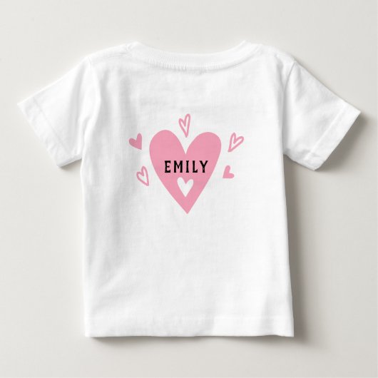 Ich lasse meine Nonna mit Herzen lächeln Baby T-shirt (Rückseite)