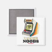 Ich lasse Noobs Rage aufhören Magnet (Vorderseite/Rückseite)