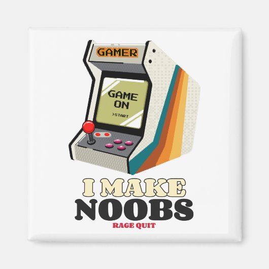 Ich lasse Noobs Rage aufhören Magnet (Vorne)