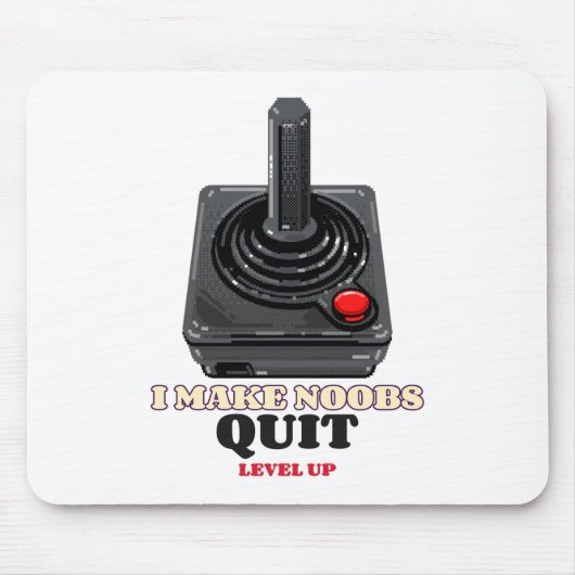 Ich lasse Noobs Rage aufhören Mousepad (Vorne)