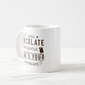 Ich lasse Schokolade verschwinden Kaffeetasse (Vorderseite Links)