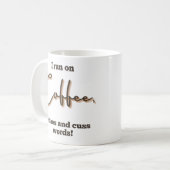 Ich laufe auf Coffee and Cuss Words Tasse (Vorderseite Links)