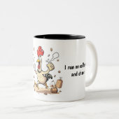 "Ich laufe auf Coffein - Funny Coffee Tasse (VorderseiteRechts)