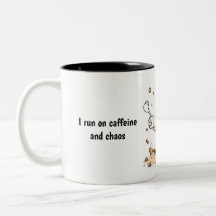 "Ich laufe auf Coffein - Funny Coffee Tasse