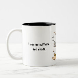 "Ich laufe auf Coffein - Funny Coffee Tasse