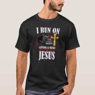Ich laufe auf Diesel Koffein & Jesus Christlich LK T-Shirt
