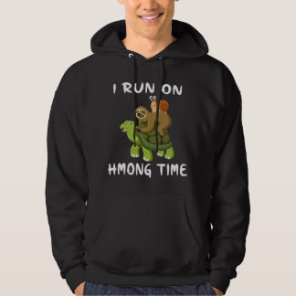 Ich laufe auf Hmong-Zeit Hmoob-Thema Hoodie
