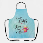 Ich laufe auf Jesus, Chaos und Kaffee-Schürze Schürze (Vorderseite)