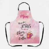 Ich laufe auf Jesus, Chaos und Kaffee-Schürze Schürze (Vorderseite)