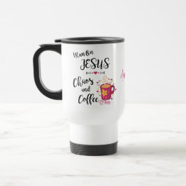 Ich laufe auf Jesus, Chaos und Kaffeereise Reisebecher