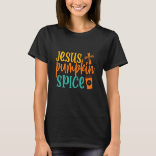 Ich laufe auf Jesus und Pumpkin Gewürz Jesus weiße T-Shirt