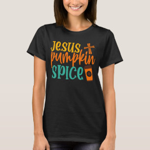 Ich laufe auf Jesus und Pumpkin Gewürz Jesus weiße T-Shirt