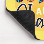 Ich laufe auf Kaffee und Chaos Mousepad (Ecke)