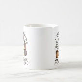 Ich laufe auf Kaffee und Sarcasm Kaffeetasse (Mittel)