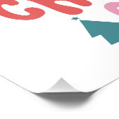 Ich laufe auf Kaffee und Weihnachts-Chef Fotodruck (Ecke)