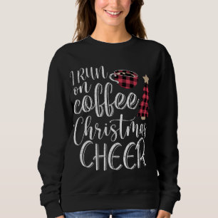Ich laufe auf Kaffee und Weihnachts-Chef Funny Mer Sweatshirt