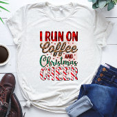 Ich laufe auf Kaffee und Weihnachts-Chef - Funny T-Shirt