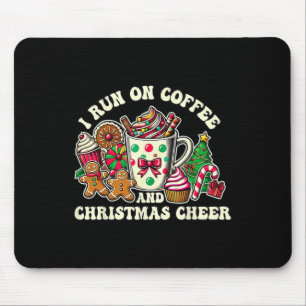 Ich laufe auf Kaffee und Weihnachts-Chef Geschenke Mousepad