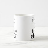 Ich laufe auf Kaffee und Weihnachts-Chef Kaffeetasse (Mittel)