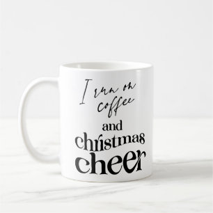 Ich laufe auf Kaffee und Weihnachts-Chef Kaffeetasse