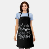 Ich laufe auf Kaffee und Weihnachts-Chef Schürze (Getragen)
