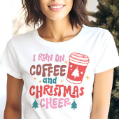 Ich laufe auf Kaffee und Weihnachts-Chef Tri-Blend Shirt