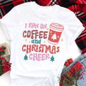 Ich laufe auf Kaffee und Weihnachts-Chef Tri-Blend Shirt