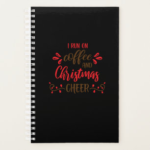 Ich laufe auf Kaffee und Weihnachtsjubeln Planer