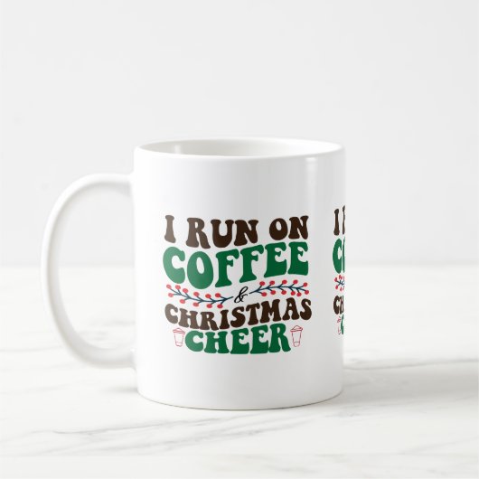 Ich laufe auf Kaffee & Weihnachten, Weihnachten un Kaffeetasse (Links)