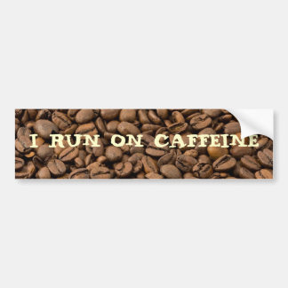 Ich laufe auf Koffein Autoaufkleber