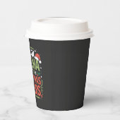 Ich laufe auf Matcha und Weihnachten heiße grünes  Pappbecher (Links)