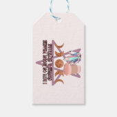 Ich laufe auf Mondphasen, Kaffee und Kristallen Geschenkanhänger (Vorderseite)