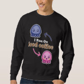Ich laufe auf Niedlichem, reversiblen Octopus-Kaff Sweatshirt (Vorderseite)
