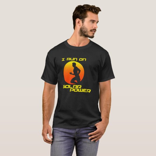 Ich laufe auf Solar Power T-Shirt (Vorne ganz)