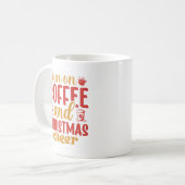 Ich laufe auf Weihnachtsgeschenk-Tasse Kaffeetasse (Vorderseite Links)