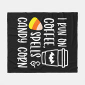 Ich laufe auf Zauber und Zuckermais Herbst Fleecedecke (Vorderseite (Horizontal))