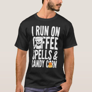 Ich laufe auf Zaubern Kaffee und Süßmais Funny Kid T-Shirt