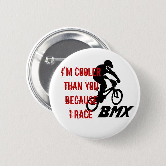 Ich laufe BMX Knopf Button (Vorne & Hinten)