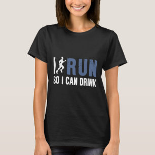 Ich laufe, damit ich lustige Geschenke für den Spo T-Shirt