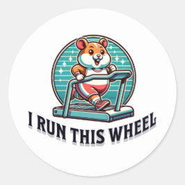 Ich laufe dieses Rad - Funny Hamster Boss Sticker