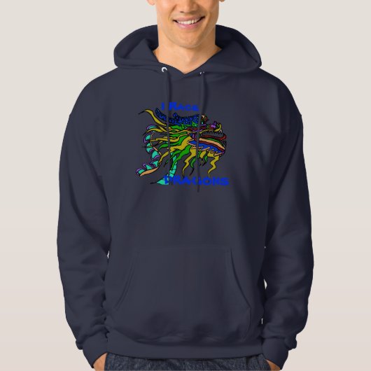 Ich laufe, DRACHEN Hoodie (Vorderseite)