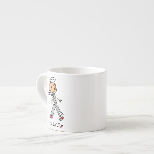 Ich laufe espressotasse (Vorderseite Links)