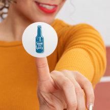Ich laufe für Bier Fitness Spaß Blue Flasche
