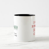 Ich laufe für das Hal von ihm Zweifarbige Tasse (Mittel)